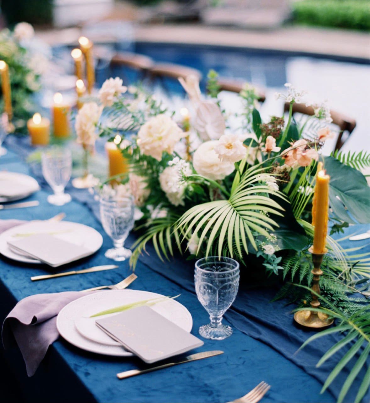 A table set by our team at a Miami event